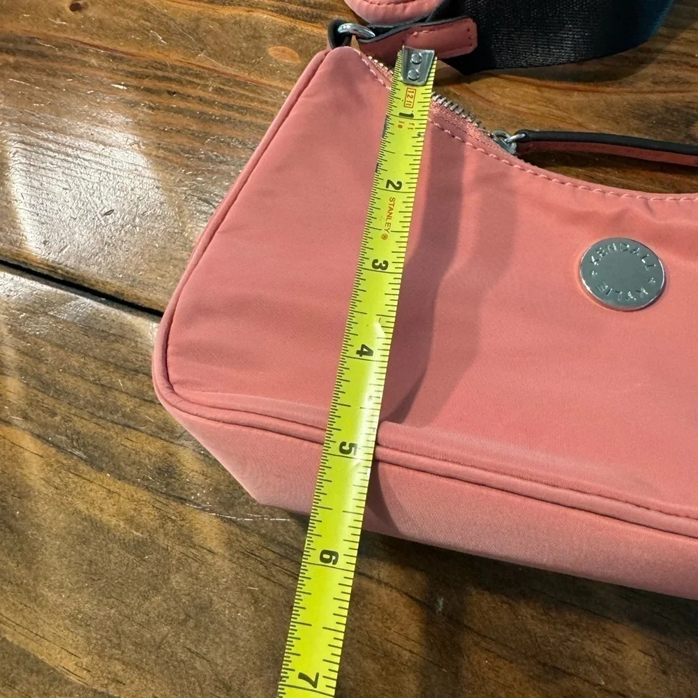 Kendall + Kylie coral pink crossbody bag and change purse nylon